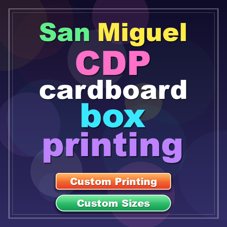 San Miguel CDP cardboard box printing