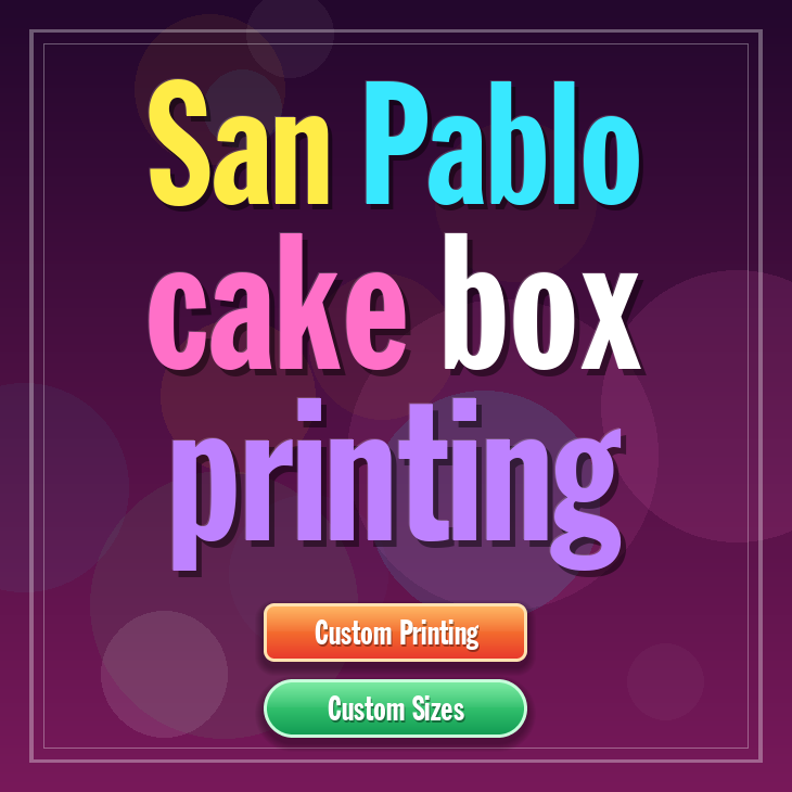 San Pablo cake box printing
