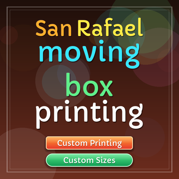 San Rafael moving box printing