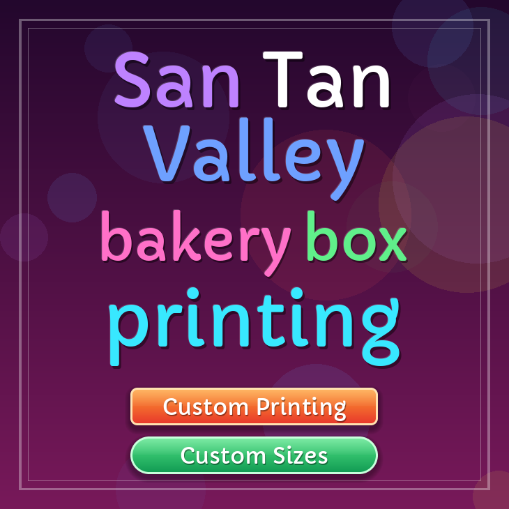 San Tan Valley bakery box printing