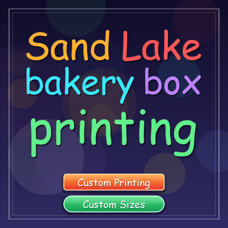 Sand Lake bakery box printing