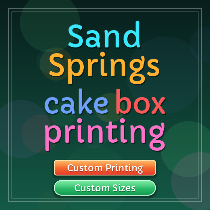 Sand Springs cake box printing