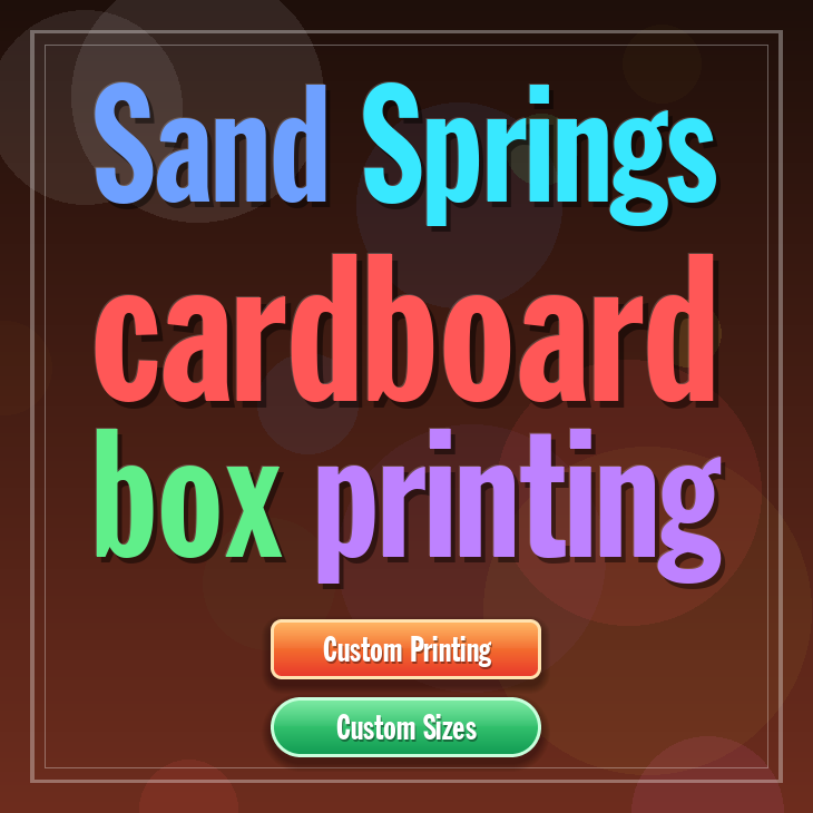 Sand Springs cardboard box printing