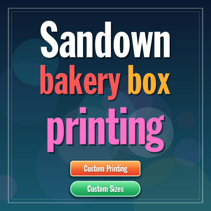 Sandown bakery box printing
