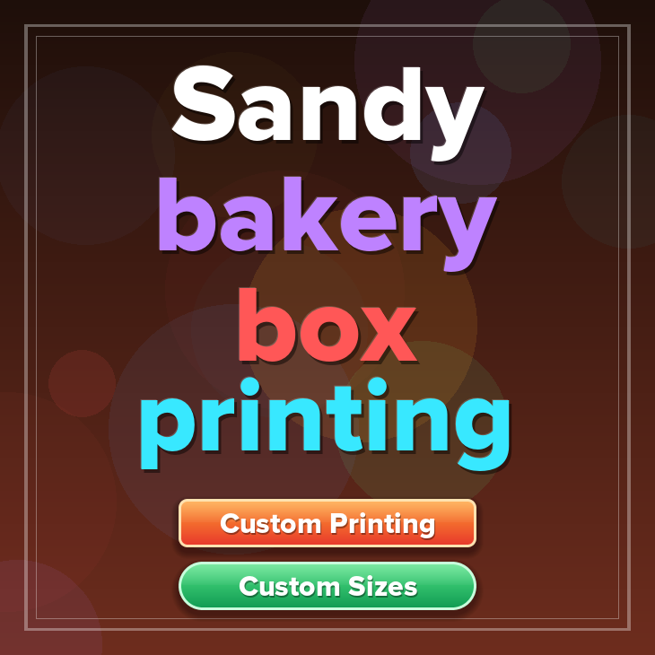 Sandy bakery box printing