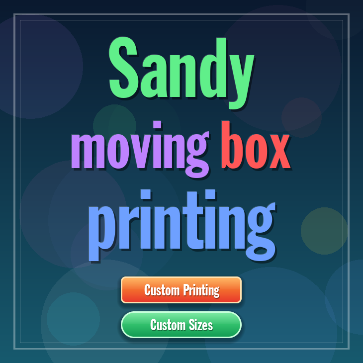 Sandy moving box printing