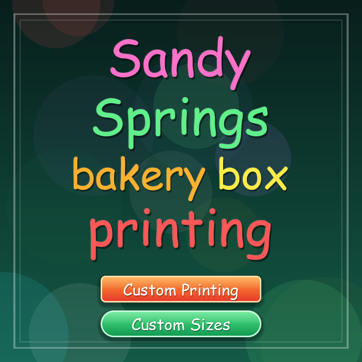 Sandy Springs bakery box printing