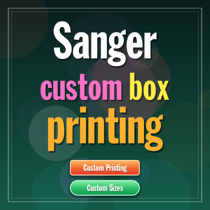 Sanger custom box printing