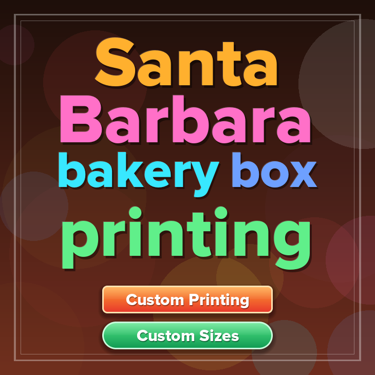 Santa Barbara bakery box printing