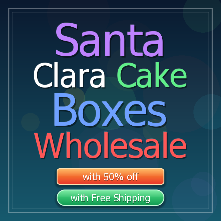 Santa Clara cake boxes