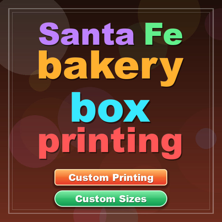 Santa Fe bakery box printing
