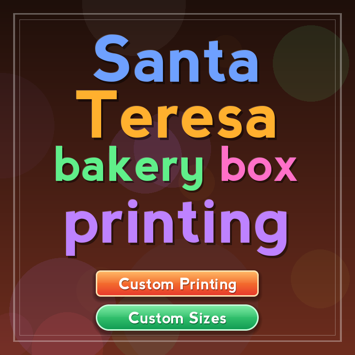 Santa Teresa bakery box printing