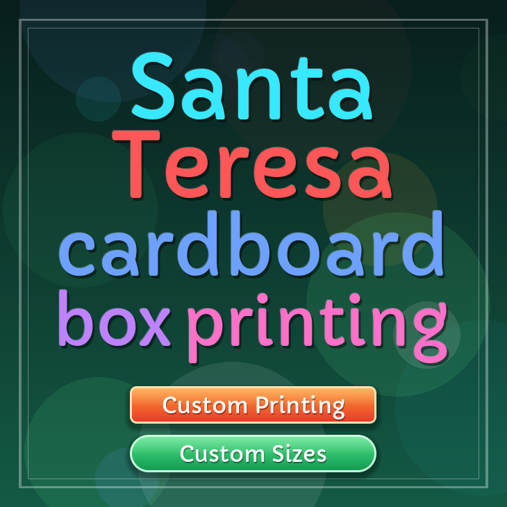Santa Teresa cardboard box printing
