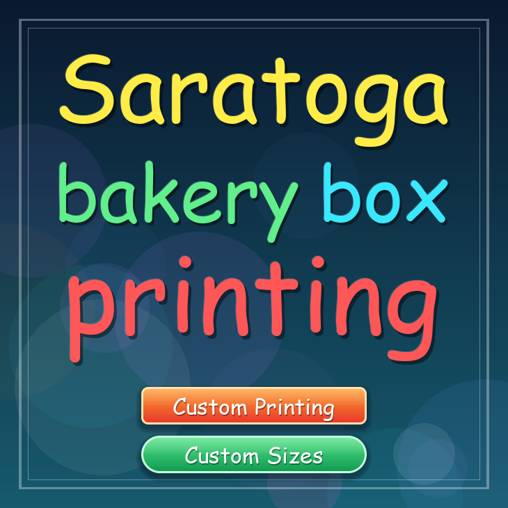 Saratoga bakery box printing