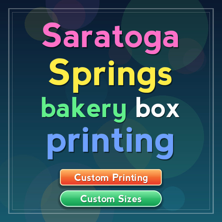 Saratoga Springs bakery box printing