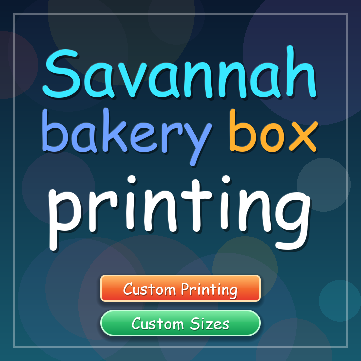 Savannah bakery box printing