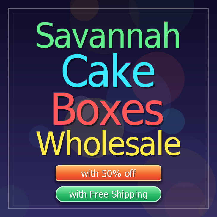 Savannah cake boxes