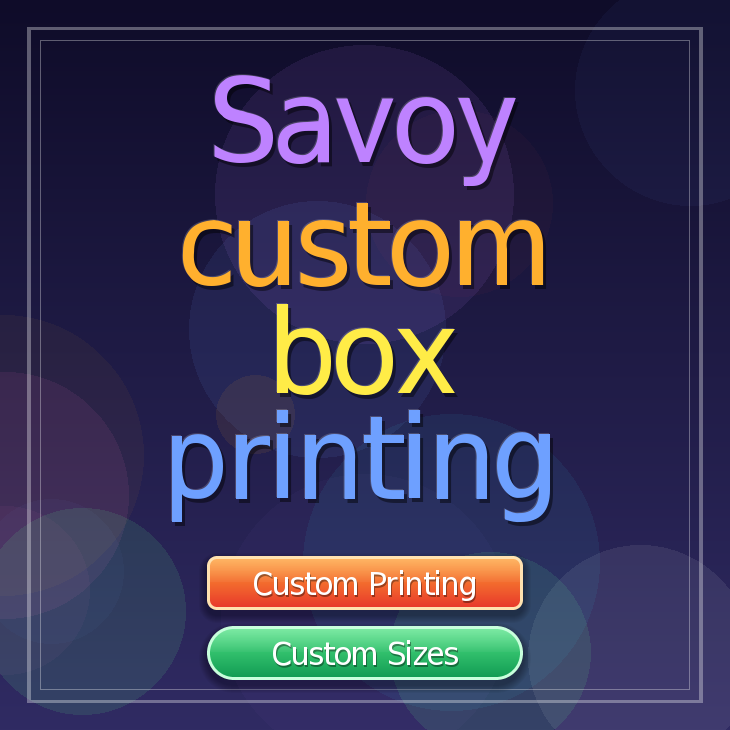 Savoy custom box printing