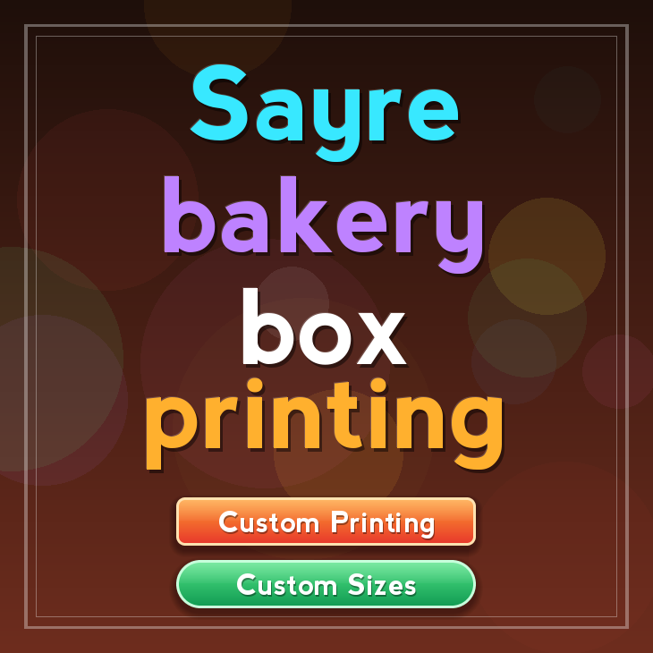 Sayre bakery box printing