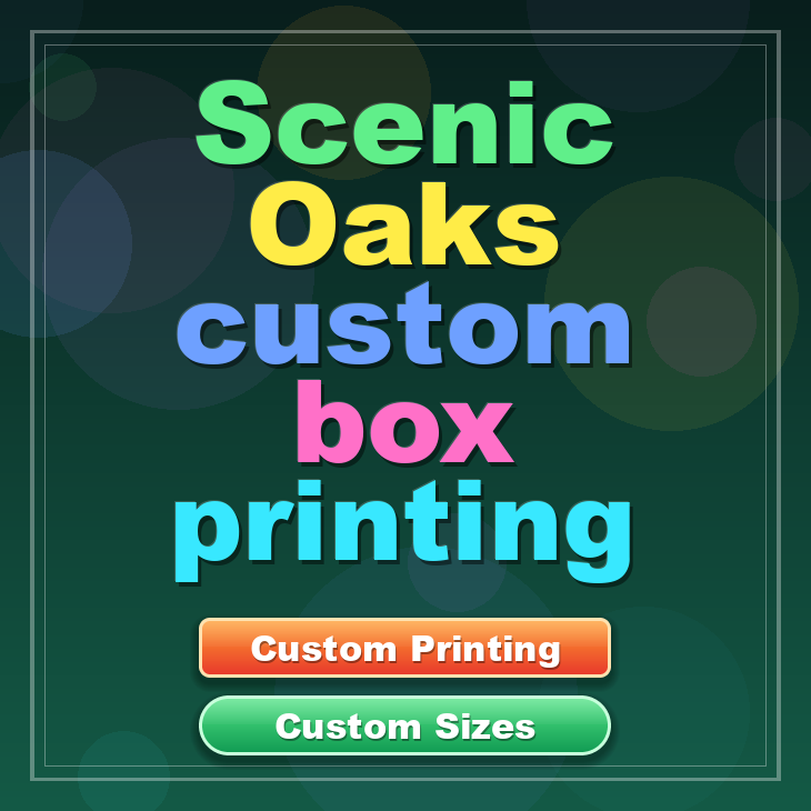 Scenic Oaks custom box printing