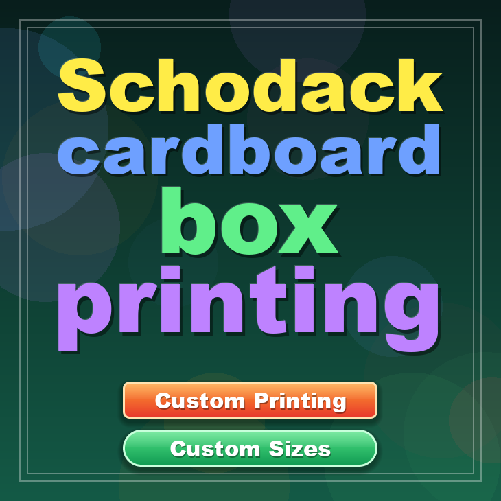 Schodack cardboard box printing