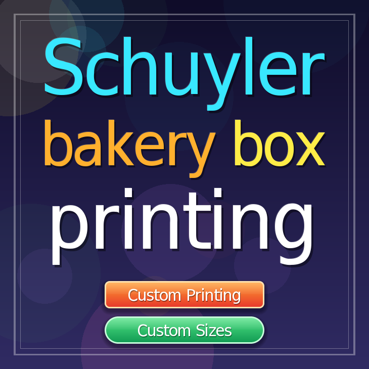 Schuyler bakery box printing