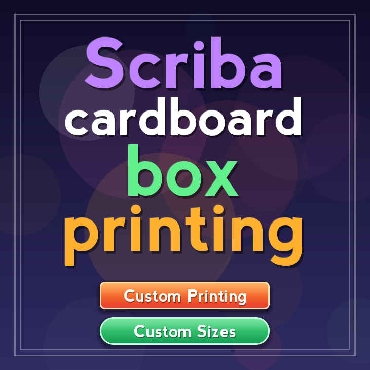 Scriba cardboard box printing