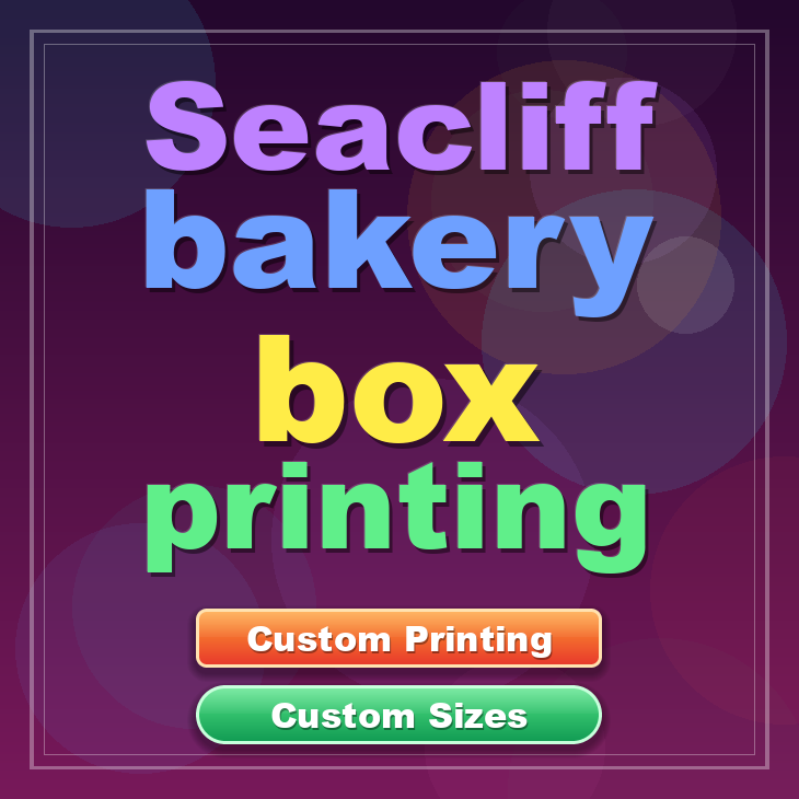 Seacliff bakery box printing