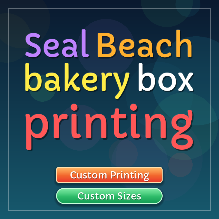 Seal Beach bakery box printing