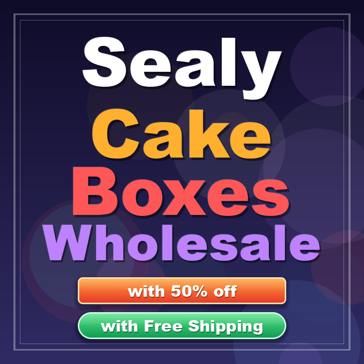 Sealy cake boxes