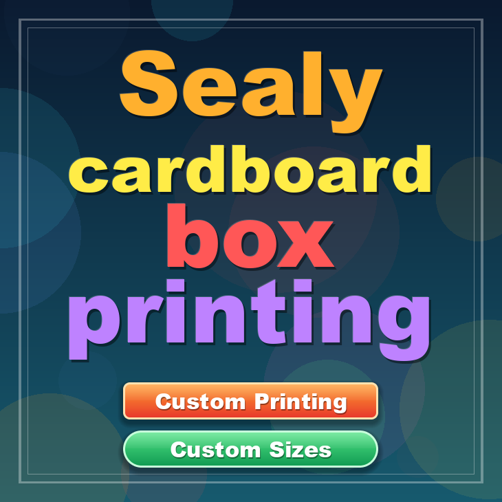 Sealy cardboard box printing
