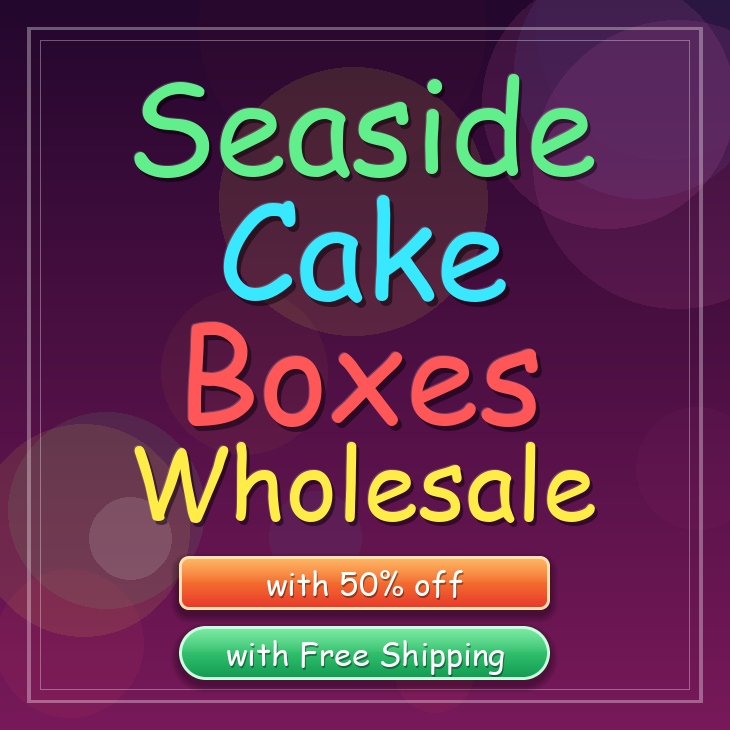 Seaside cake boxes