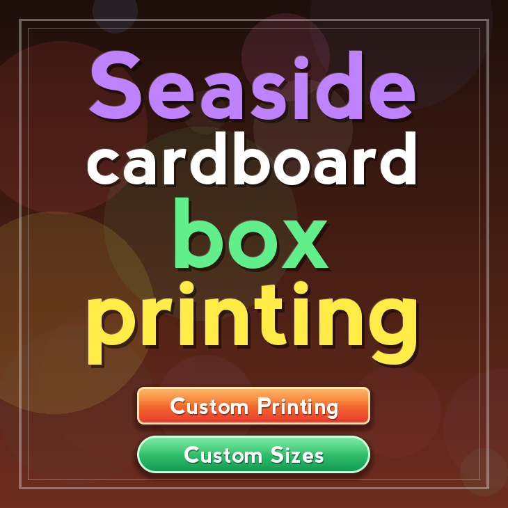 Seaside cardboard box printing