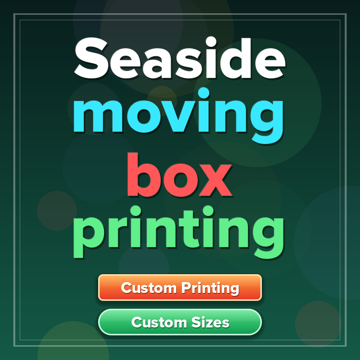 Seaside moving box printing