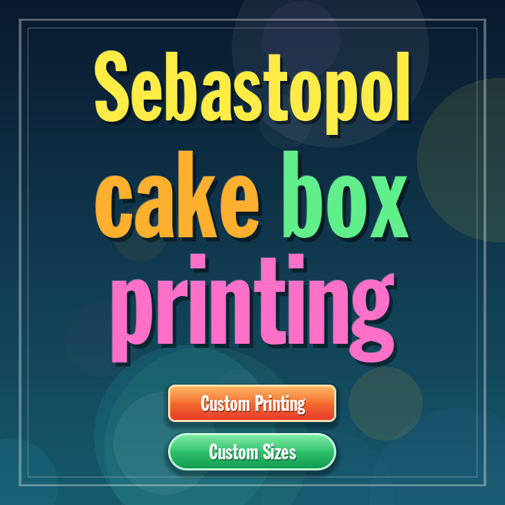 Sebastopol cake box printing