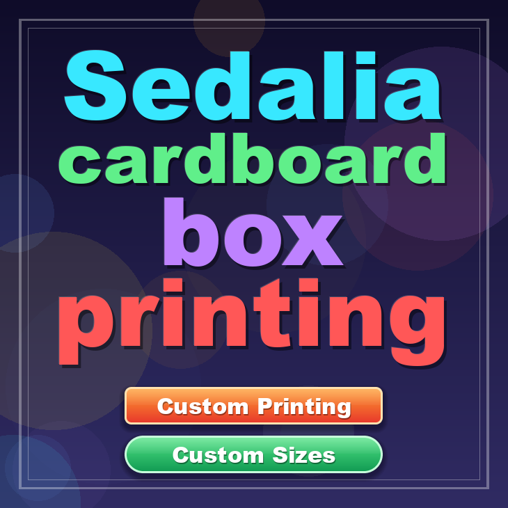 Sedalia cardboard box printing