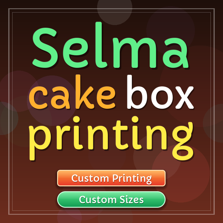 Selma cake box printing