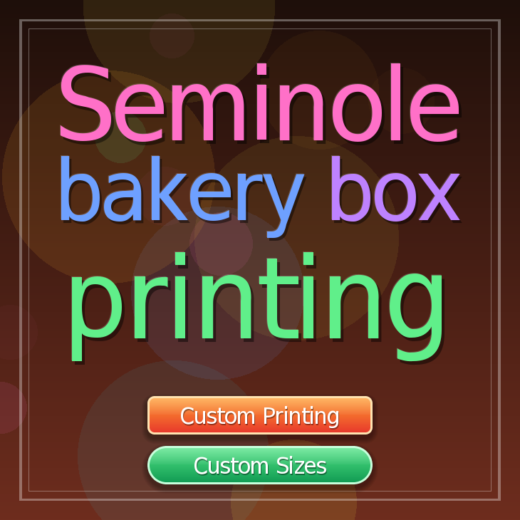 Seminole bakery box printing