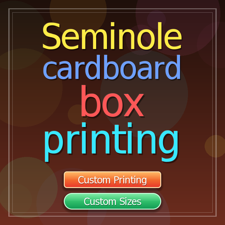 Seminole cardboard box printing