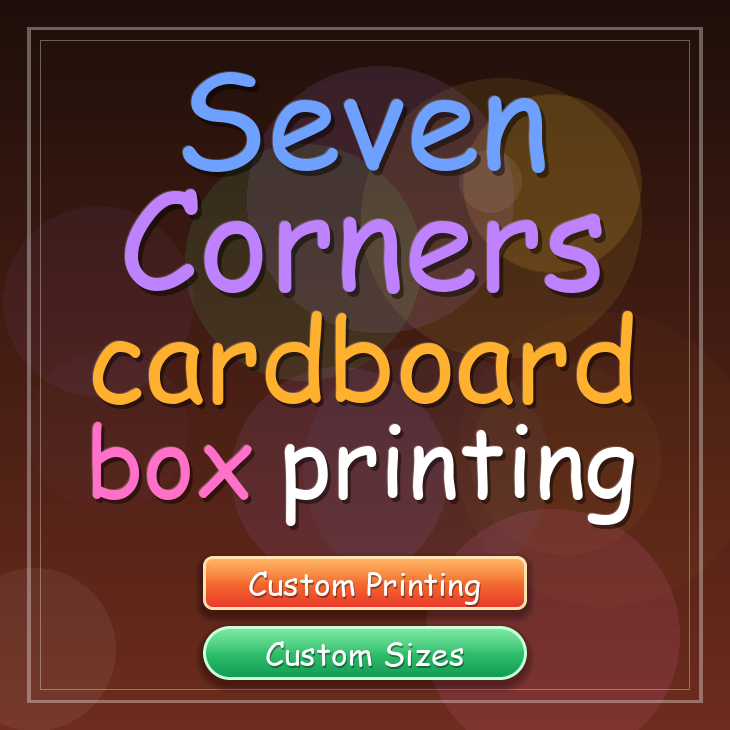 Seven Corners cardboard box printing