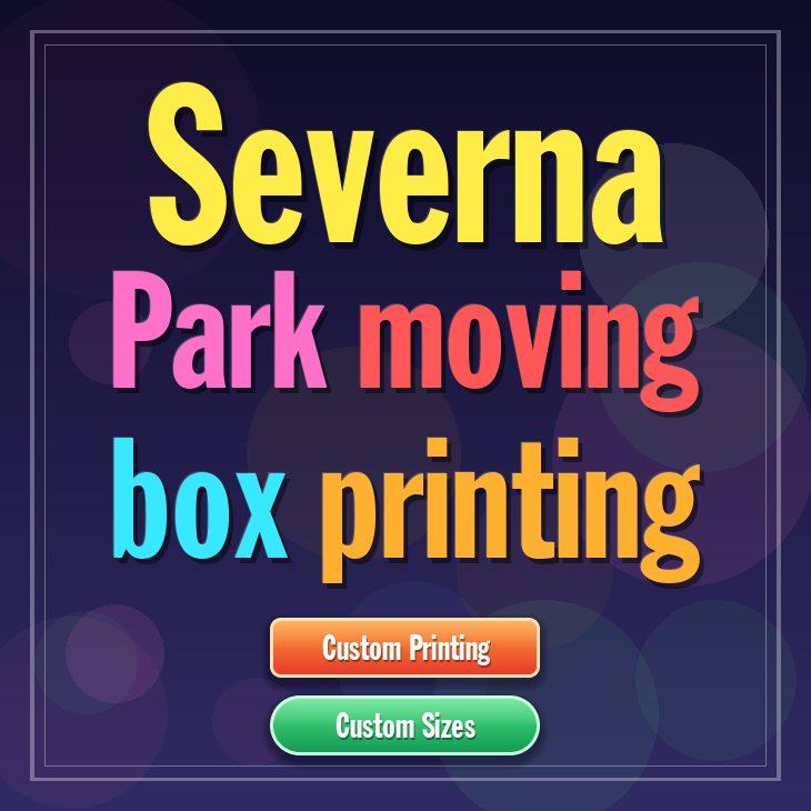 Severna Park moving box printing