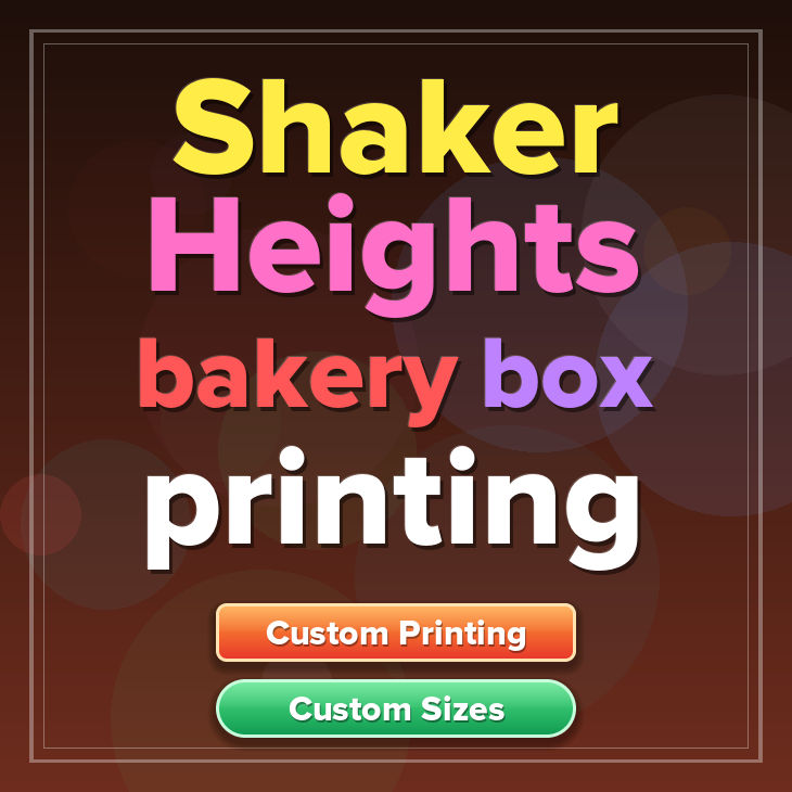 Shaker Heights bakery box printing