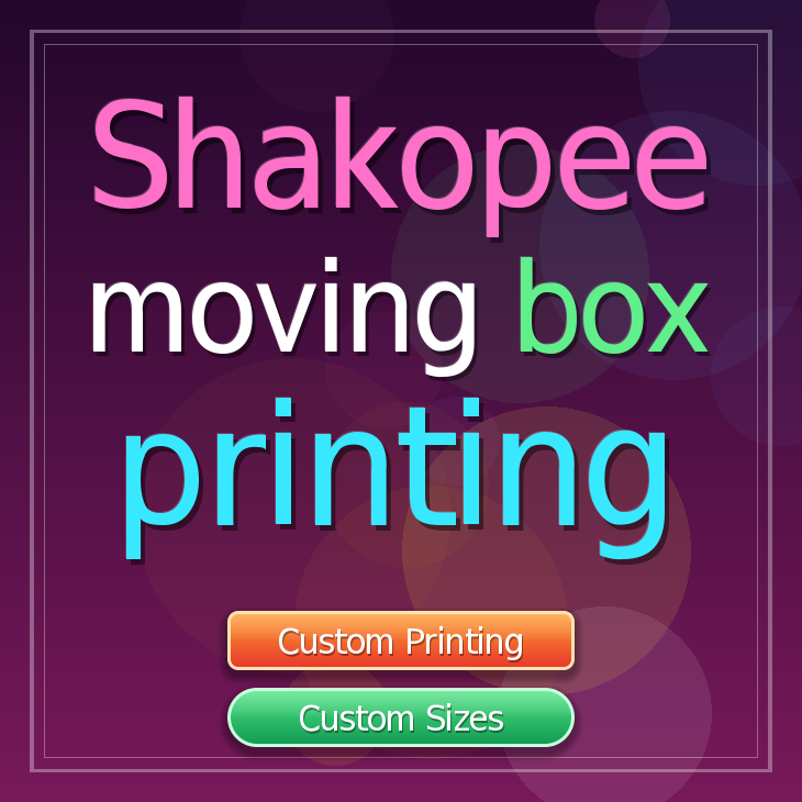 Shakopee moving box printing