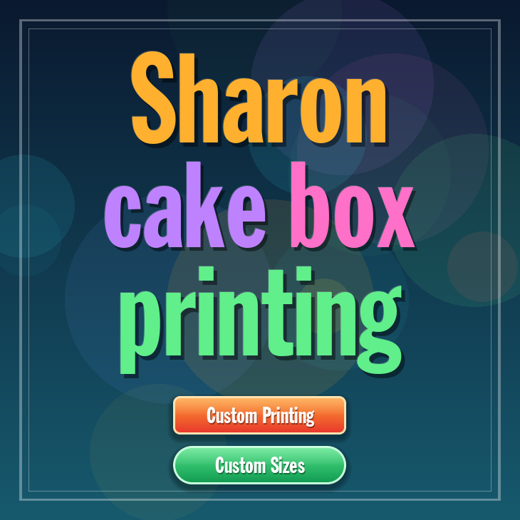 Sharon cake box printing