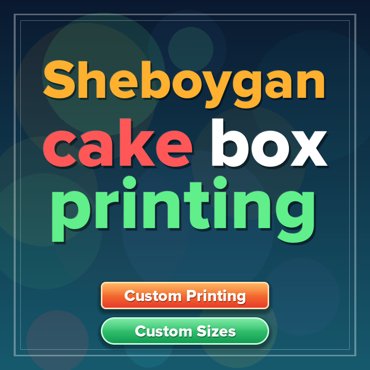 Sheboygan cake box printing