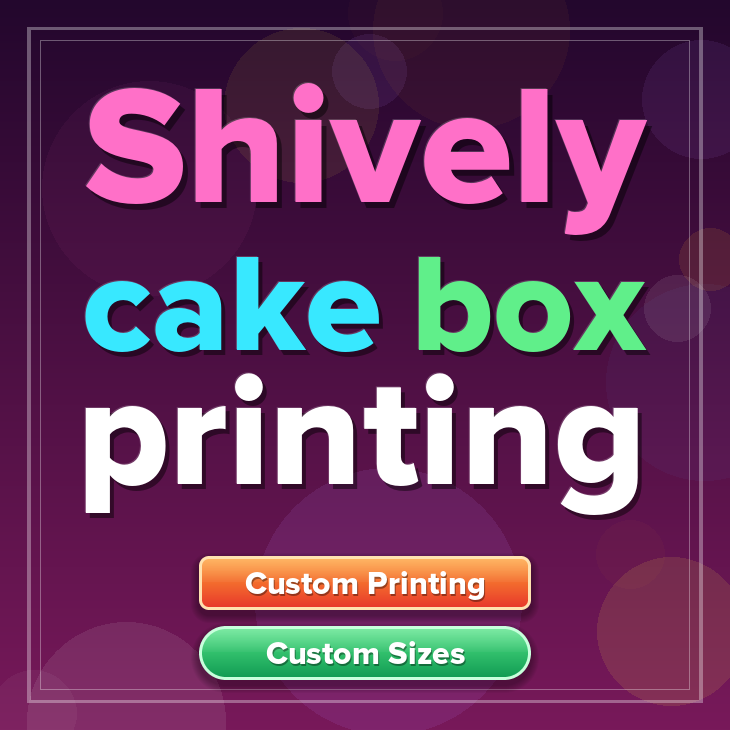 Shively cake box printing