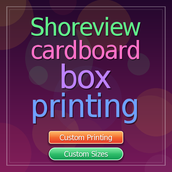 Shoreview cardboard box printing
