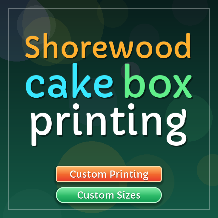 Shorewood cake box printing