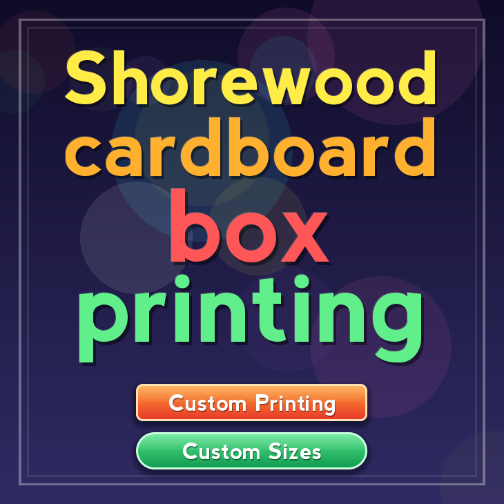 Shorewood cardboard box printing