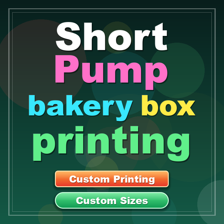 Short Pump bakery box printing